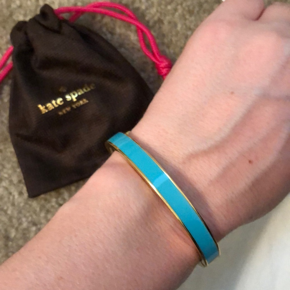 Turquoise & Gold Go All Out Bangle Magnetic Clasp